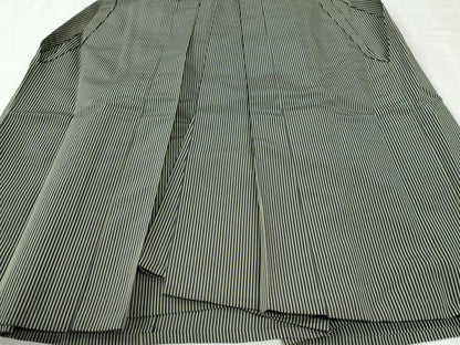 平和屋着物●男性　馬乗り袴　縞　正絹　逸品　CABI3410yc