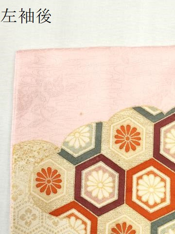 平和屋着物●豪華振袖　駒刺繍　雲取り飛鶴宝尽くし吉祥文　金彩　正絹　逸品　CABI3415yc