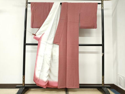 平和屋着物●世界的人形師　辻村寿三郎　ジュサブロー　小紋　枝花文　正絹　逸品　CABI3420yc