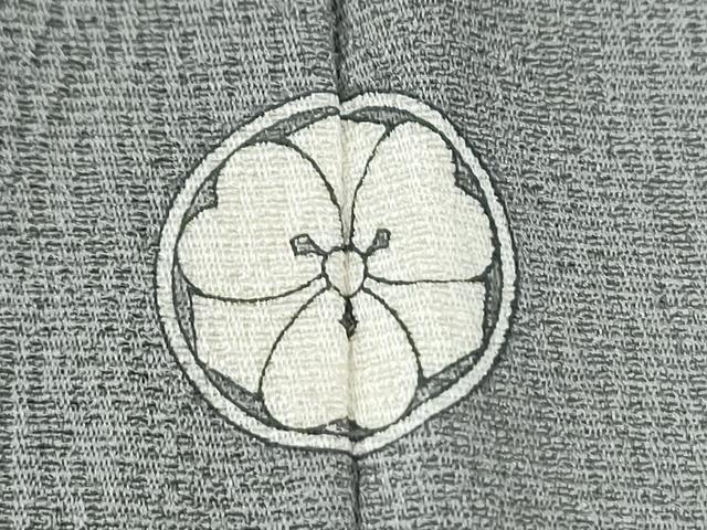 平和屋着物●上質な色無地　杢目地紋　薄鈍色　正絹　逸品　CABI3421yc