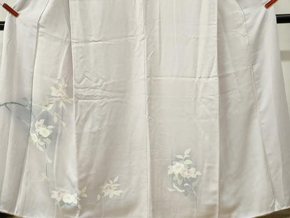 平和屋着物●訪問着　休み鳥枝花文　暈し染め　正絹　逸品　CABI3423yc