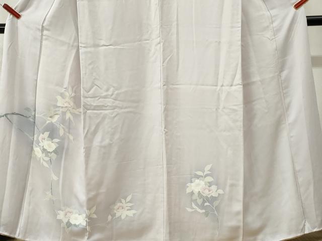 平和屋着物●訪問着　休み鳥枝花文　暈し染め　正絹　逸品　CABI3423yc