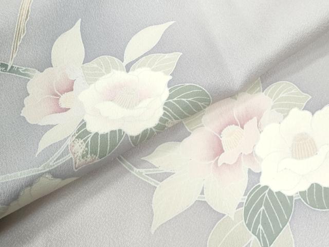 平和屋着物●訪問着　休み鳥枝花文　暈し染め　正絹　逸品　CABI3423yc
