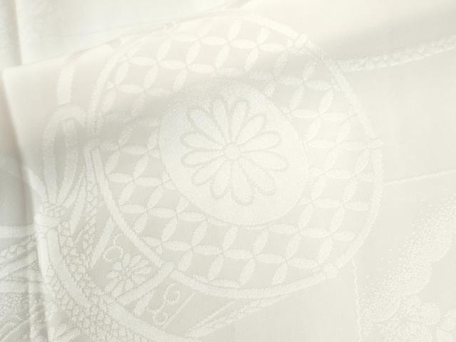 平和屋着物●振袖用長襦袢　無双仕立て　鼓檜扇花地紋　暈し染め　正絹　逸品　CABI3426yc