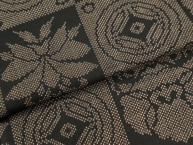 平和屋着物●本場大島紬　7マルキ　遠州七宝　正絹　逸品　CABI3433yc