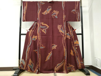 平和屋着物●上質な小紋　作家物　正絹　逸品　CABI3444yc