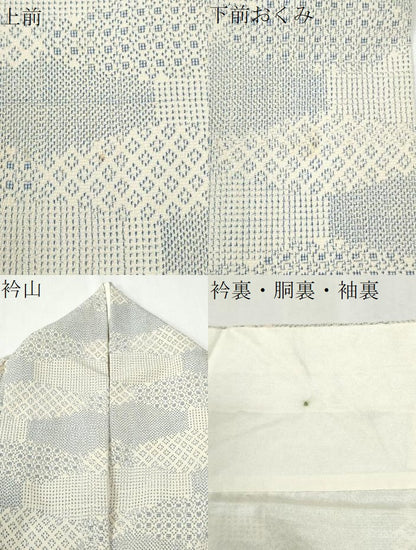 平和屋着物●本塩沢　吉祥文　正絹　逸品　CABI3446yc