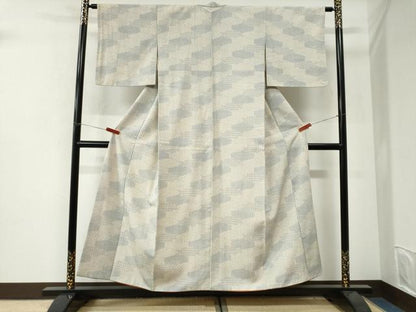 平和屋着物●本塩沢　吉祥文　正絹　逸品　CABI3446yc