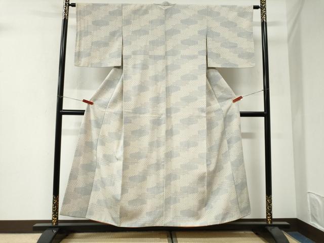 平和屋着物●本塩沢　吉祥文　正絹　逸品　CABI3446yc