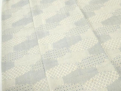 平和屋着物●本塩沢　吉祥文　正絹　逸品　CABI3446yc