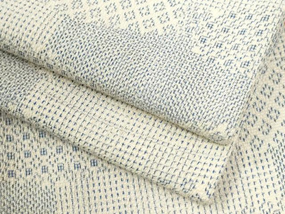平和屋着物●本塩沢　吉祥文　正絹　逸品　CABI3446yc
