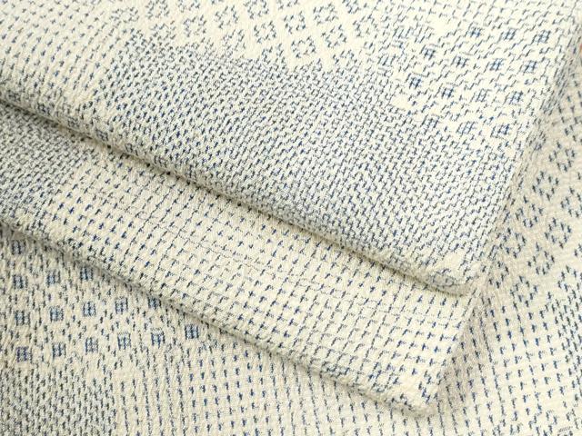 平和屋着物●本塩沢　吉祥文　正絹　逸品　CABI3446yc