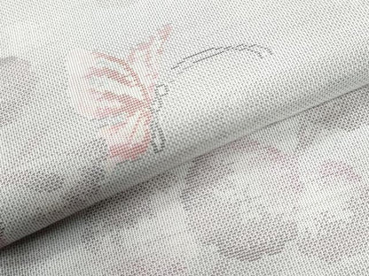 平和屋着物●本場大島紬　白大島　9マルキ　花蝶文　正絹　逸品　未使用　CABI3447yc
