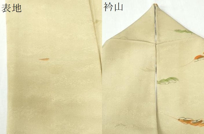 平和屋着物●上質な小紋　地紋起こし　松　正絹　逸品　CABI3449yc