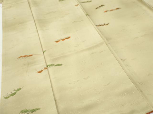 平和屋着物●上質な小紋　地紋起こし　松　正絹　逸品　CABI3449yc