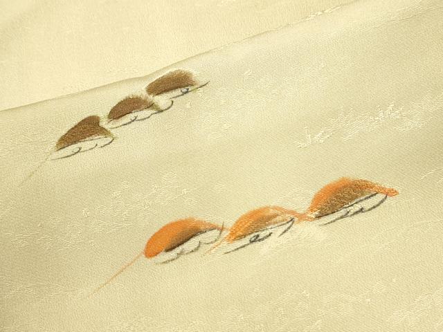 平和屋着物●上質な小紋　地紋起こし　松　正絹　逸品　CABI3449yc