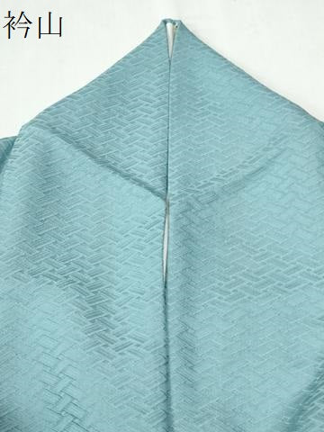 平和屋着物●上質な色無地　網目地紋　瓶覗色　正絹　逸品　CABI3450yc