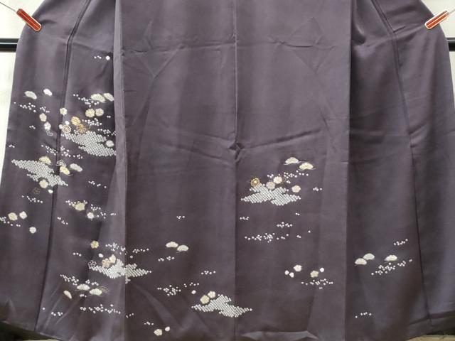 平和屋着物●訪問着　駒刺繍　絞り　霞花松文　高島屋扱い　正絹　逸品　CABI3462yc