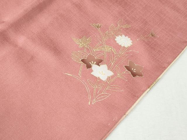 平和屋着物●訪問着　刺繍　牡丹花文　暈し染め　金彩　正絹　逸品　CABI3468yc
