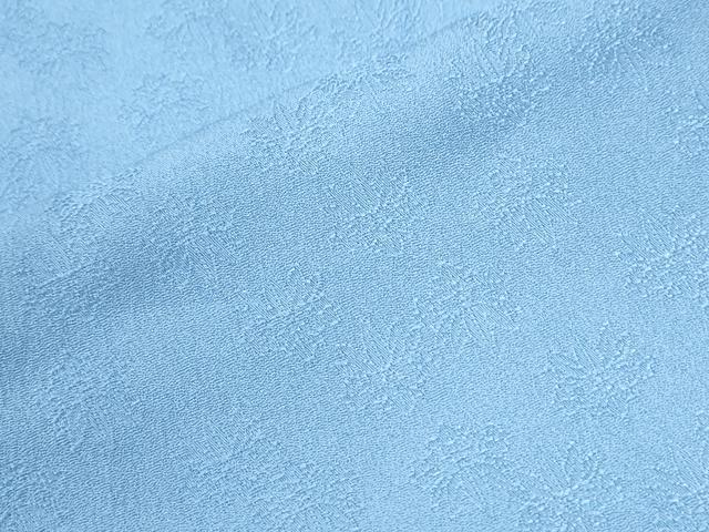 平和屋着物●上質な色無地　桐地紋　勿忘草色　正絹　逸品　CABI3470yc