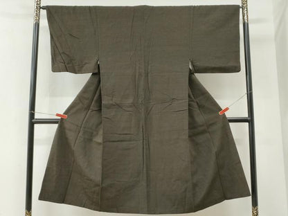 平和屋着物●男性　本塩沢　80亀甲　総詰め　正絹　逸品　CABI3487yc