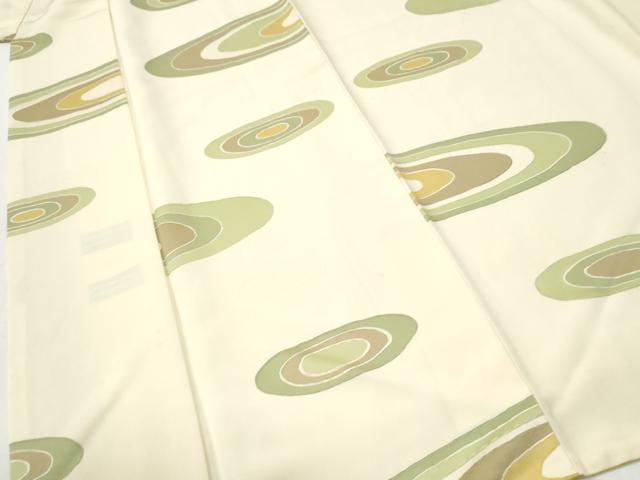 平和屋着物▼上質な小紋　地紋起こし　丸文　正絹　逸品　CABI3496yc