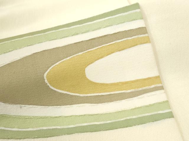 平和屋着物▼上質な小紋　地紋起こし　丸文　正絹　逸品　CABI3496yc