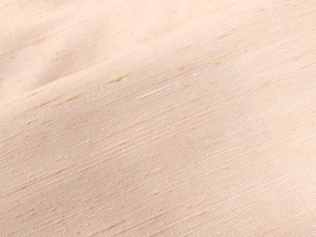 平和屋着物●紅花紬　米沢　霞文　証紙付き　正絹　逸品　CABI3497yc