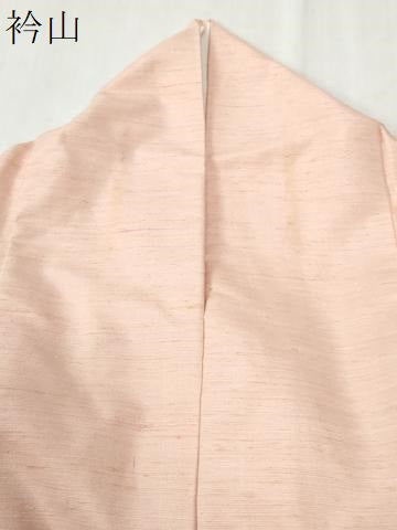 平和屋着物●紅花紬　米沢　霞文　証紙付き　正絹　逸品　CABI3497yc