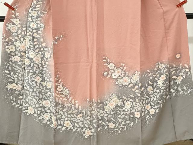 平和屋着物●訪問着　作家物　辻が花　絞り　暈し染め　正絹　逸品　CABI3499yc
