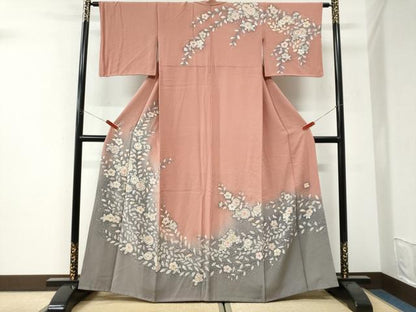 平和屋着物●訪問着　作家物　辻が花　絞り　暈し染め　正絹　逸品　CABI3499yc