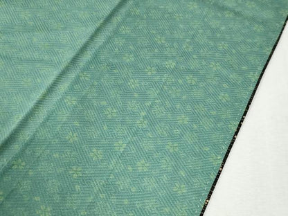 平和屋着物●訪問着　楽器扇花松文　金彩　正絹　逸品　CABI3509yc