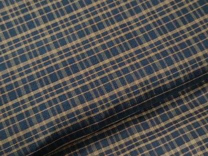 平和屋着物●男性　紬　格子　正絹　逸品　未使用　CABI3510yc