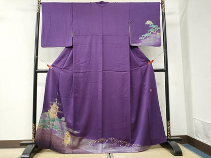 平和屋着物●TOKI志すい キモノモードオリジナルブランド　訪問着　浜松花文　暈し染め　金彩　正絹　逸品　CABI3513yc