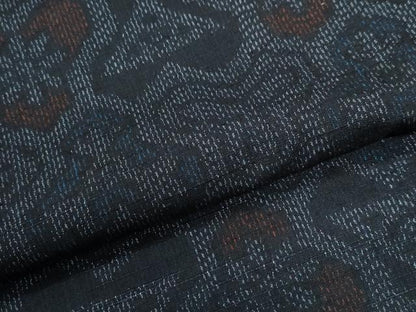 平和屋着物●結城紬　毘沙門亀甲花文　正絹　逸品　CABI3535yc
