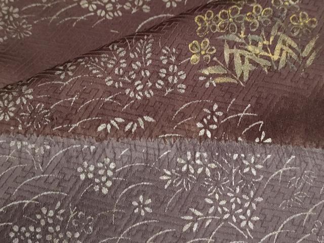 平和屋着物●訪問着　絞り　草花文　金彩　正絹　逸品　CABI3538yc