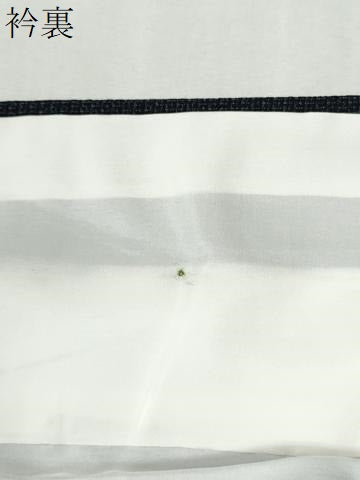 平和屋着物●本塩沢　110亀甲　枝花文　正絹　逸品　未使用　CABI3541yc