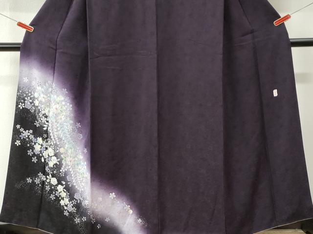平和屋着物●訪問着　辻が花　暈し染め　銀彩　やまと誂製　正絹　逸品　CABI3543yc