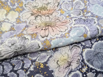 平和屋着物●吉乃一廉　幻の辻が花　訪問着　暈し染め　銀通し地　正絹　逸品　CABI3562yc