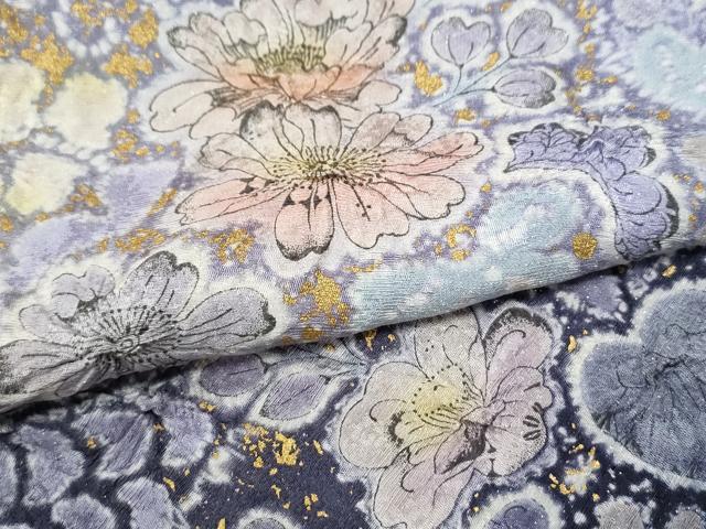 平和屋着物●吉乃一廉　幻の辻が花　訪問着　暈し染め　銀通し地　正絹　逸品　CABI3562yc
