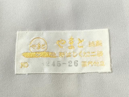 平和屋着物●上質な小紋　草花丸文　やまと金ラベル　正絹　逸品　CABI3564yc