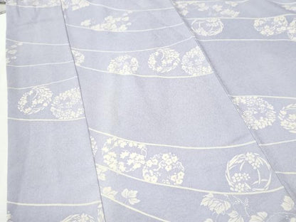 平和屋着物●上質な小紋　草花丸文　やまと金ラベル　正絹　逸品　CABI3564yc