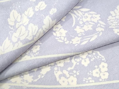 平和屋着物●上質な小紋　草花丸文　やまと金ラベル　正絹　逸品　CABI3564yc