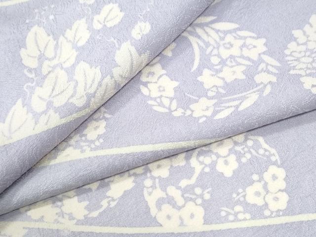 平和屋着物●上質な小紋　草花丸文　やまと金ラベル　正絹　逸品　CABI3564yc
