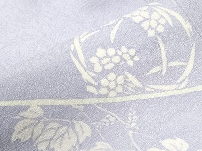 平和屋着物●上質な小紋　草花丸文　やまと金ラベル　正絹　逸品　CABI3564yc