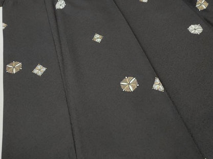 平和屋着物●上質な小紋　松葉文　金彩　やまと誂製　正絹　逸品　CABI3565yc