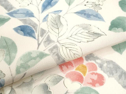 平和屋着物●訪問着　手描き　枝花文　正絹　逸品　未使用　CABI3566yc