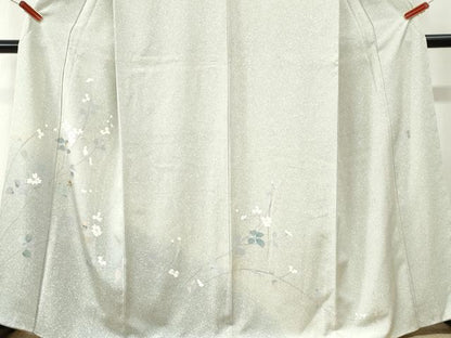 平和屋着物●訪問着　友禅　作家物　枝花文　正絹　逸品　CABI3567yc
