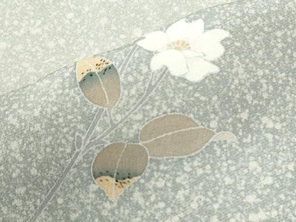 平和屋着物●訪問着　友禅　作家物　枝花文　正絹　逸品　CABI3567yc
