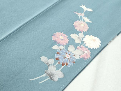 平和屋着物●訪問着　友禅　作家物　枝花文　暈し染め　正絹　逸品　CABI3568yc